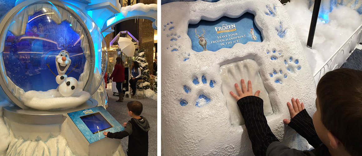 Frozen Ice Palace at the Short Hills Mall in NJ