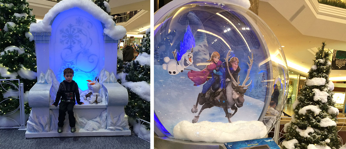 Frozen Ice Palace at the Short Hills Mall in NJ