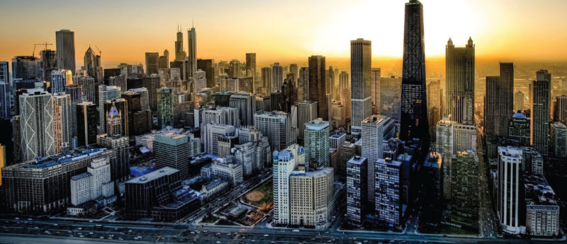 The Beautiful View of the Skydeck at the Willis Tower