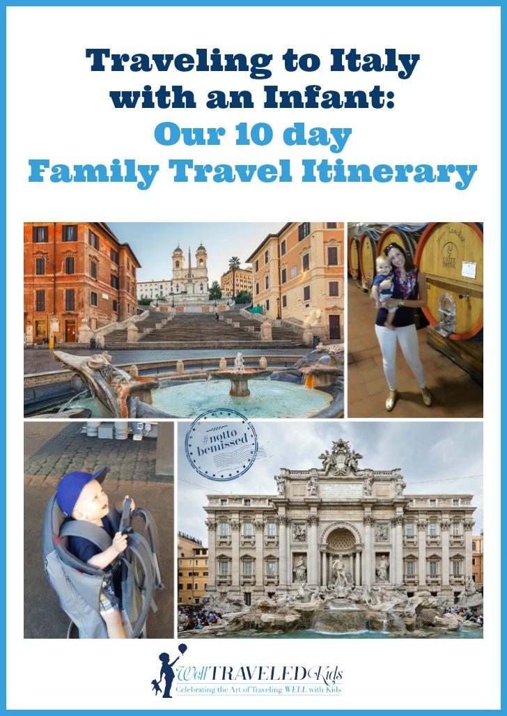 Traveling to Italy with an Infant: 10 day family travel Itinerary for traveling with a baby to Italy | Italy with baby | Italy with kids | family trip to Italy | traveling with baby to Italy