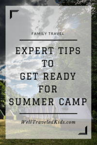 Tips to get ready for summer camp