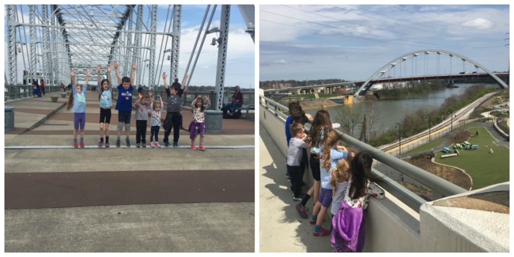 pedestrian bridge Best of Nashville with kids