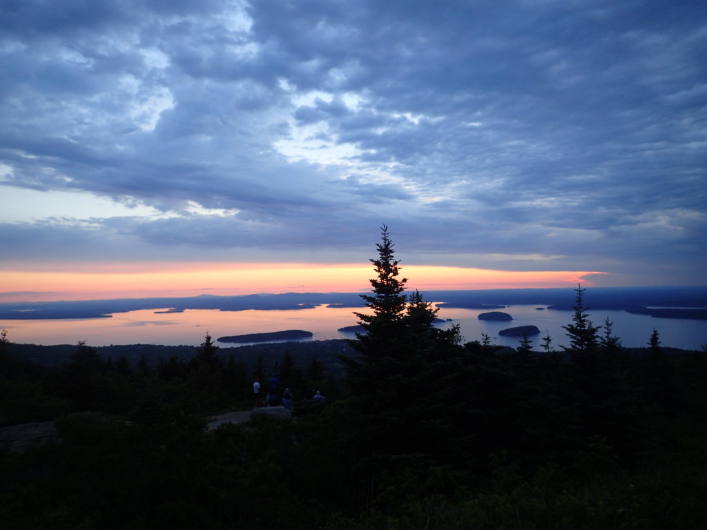 Cadillac Mountain Trail Summit Sunrise with kids Bar Harbor