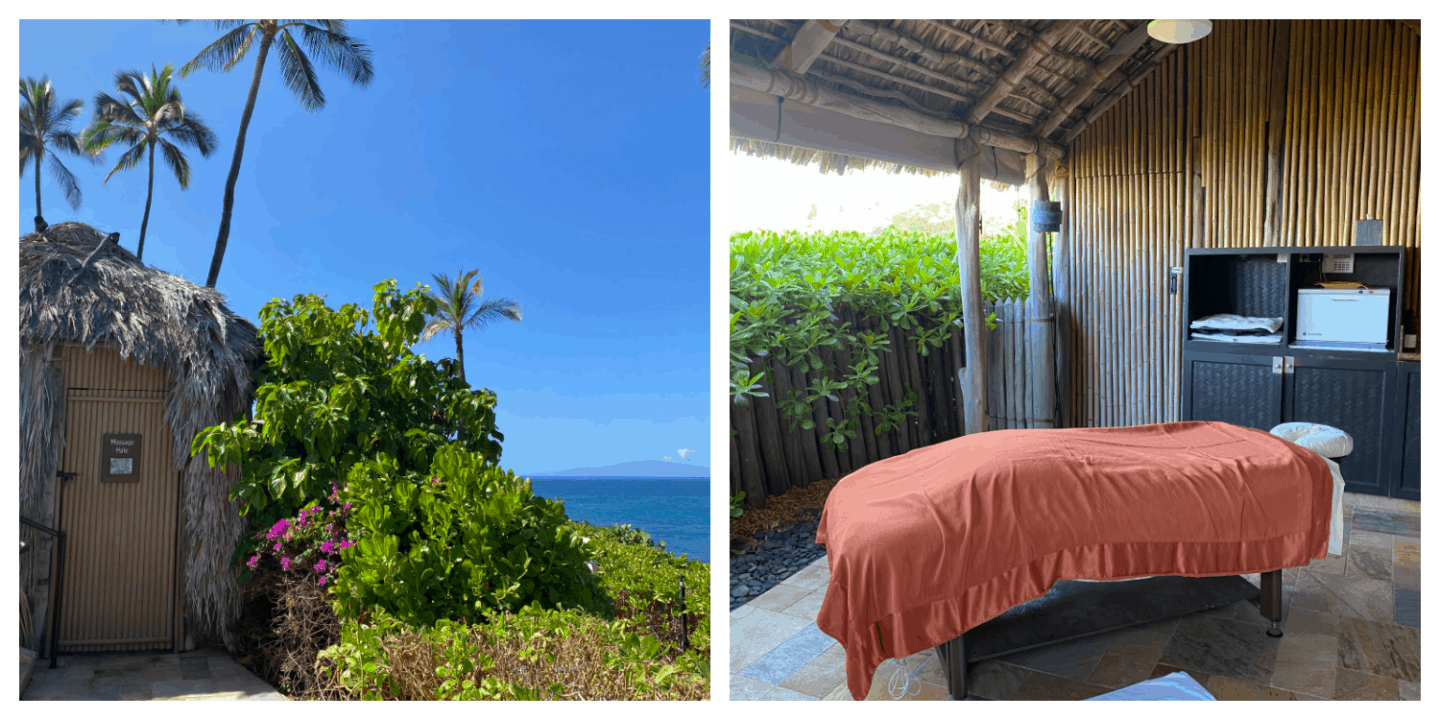 Four Seasons Maui spa massage on beach