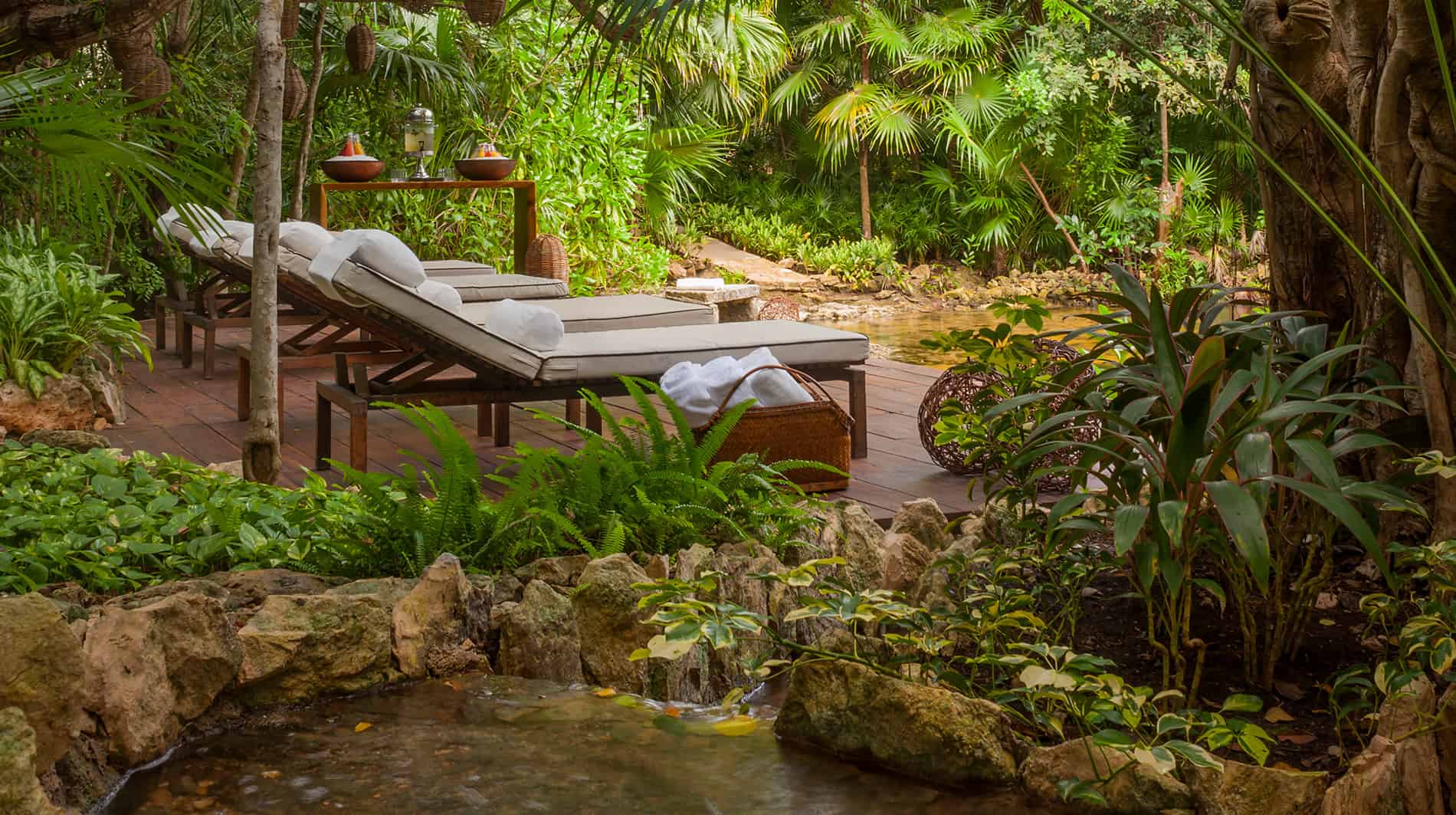 The beautiful spa at Rosewood Mayakoba resort.